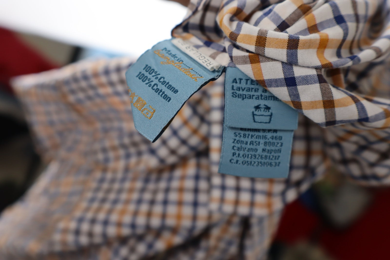 HARMONT & BLAINE CAMICIA UOMO TG. M MAN CASUAL VINTAGE SHIRT COTONE COTTON LOGO