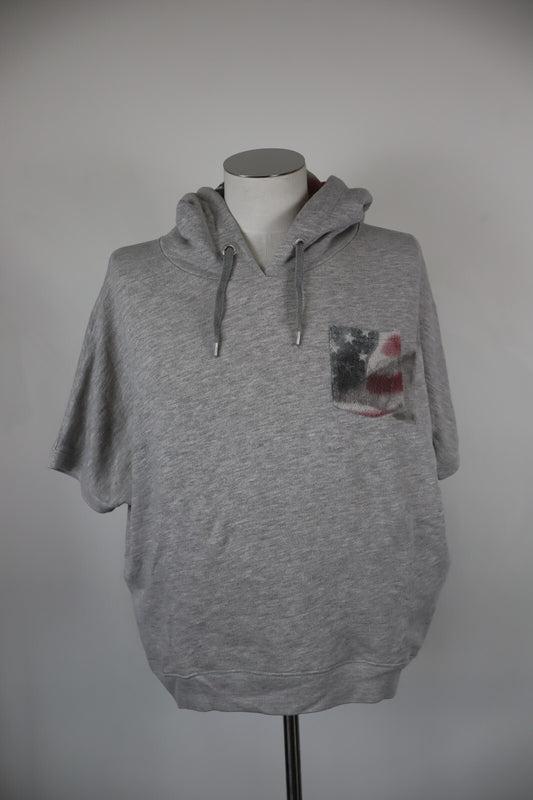 CONVERSE FELPA CAPPUCCIO UOMO Tg L MAN CASUAL VINTAGE SWEATSHIRT CASUAL COTONE