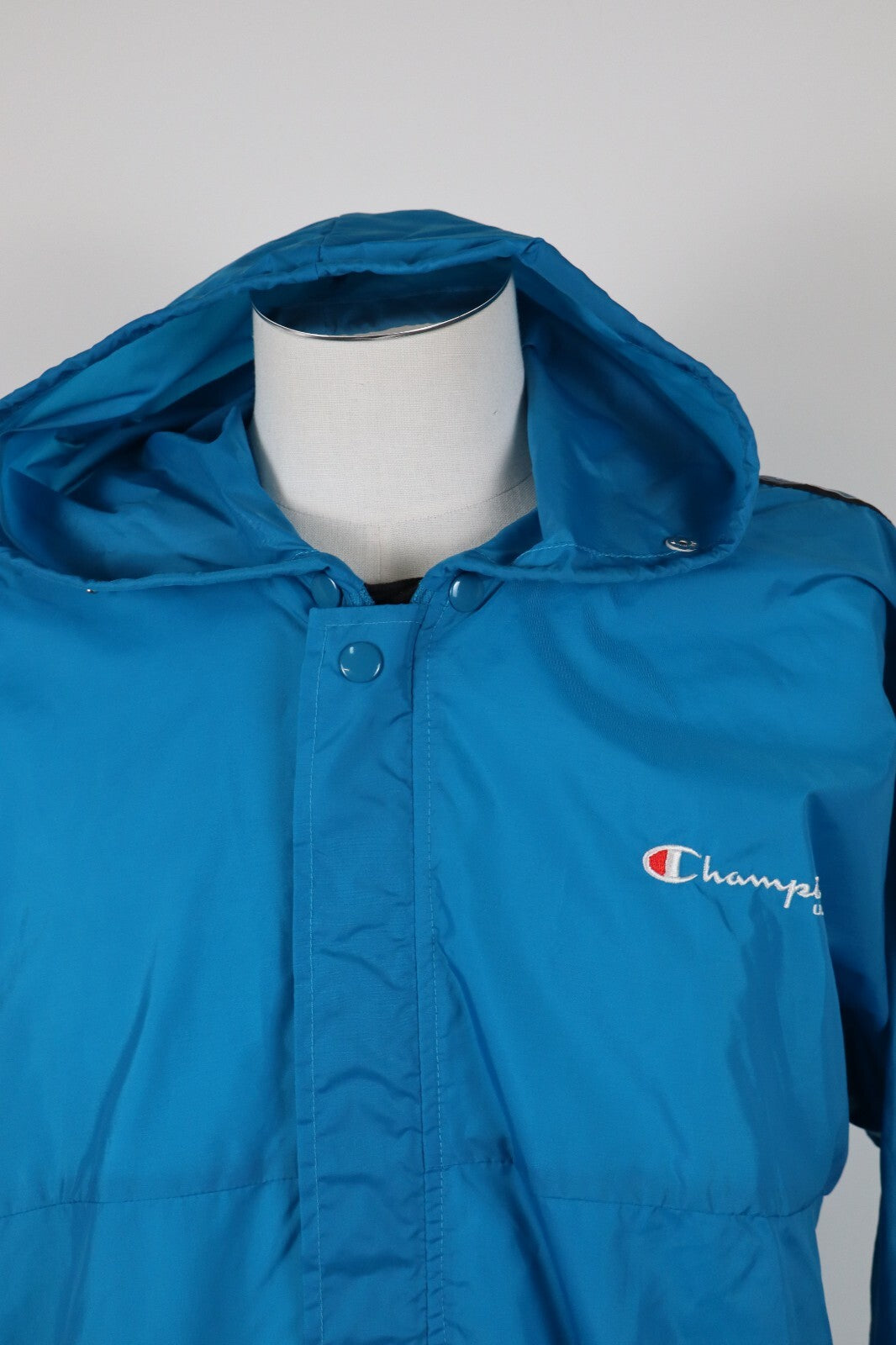 CHAMPION GIUBBINO IMPERMEABILE UOMO M MAN GIACCA VINTAGE SPORT RICHIUDIBILE