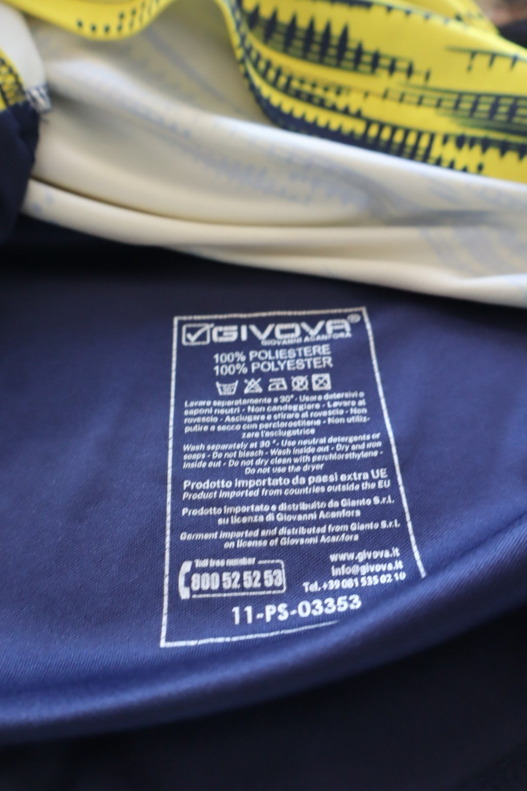 GIVOVA JUVE STABIA ALLENAMENTO MAGLIA CALCIO UOMO 46 SOCCER JERSEY VINTAGE SPORT
