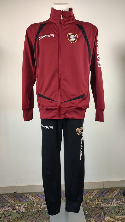 GIVOVA SALERNITANA TUTA COMPLETA CALCIO UOMO Tg L TRACKSUIT SPORT VINTAGE