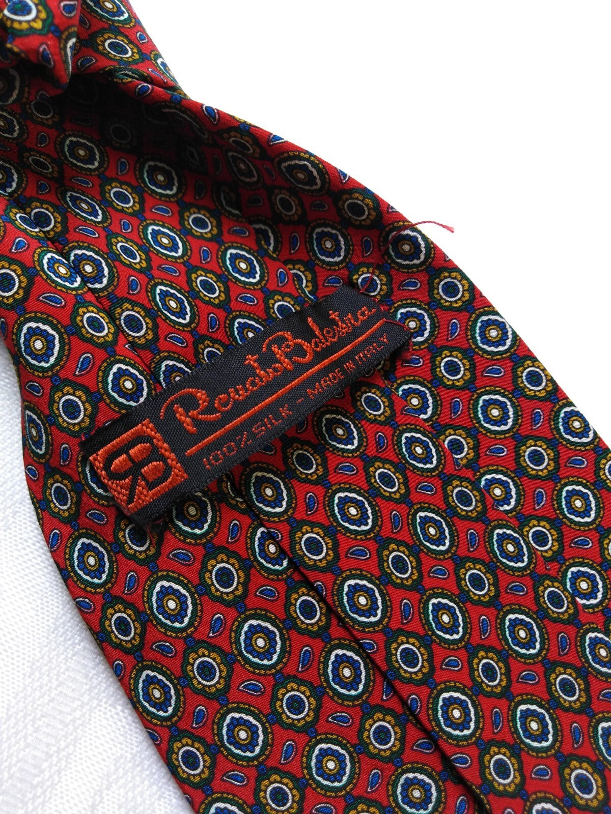 BALESTRA 00% SILK TIE SETA CRAVATTA NECKTIE MADE IN ITALY CLASSIC