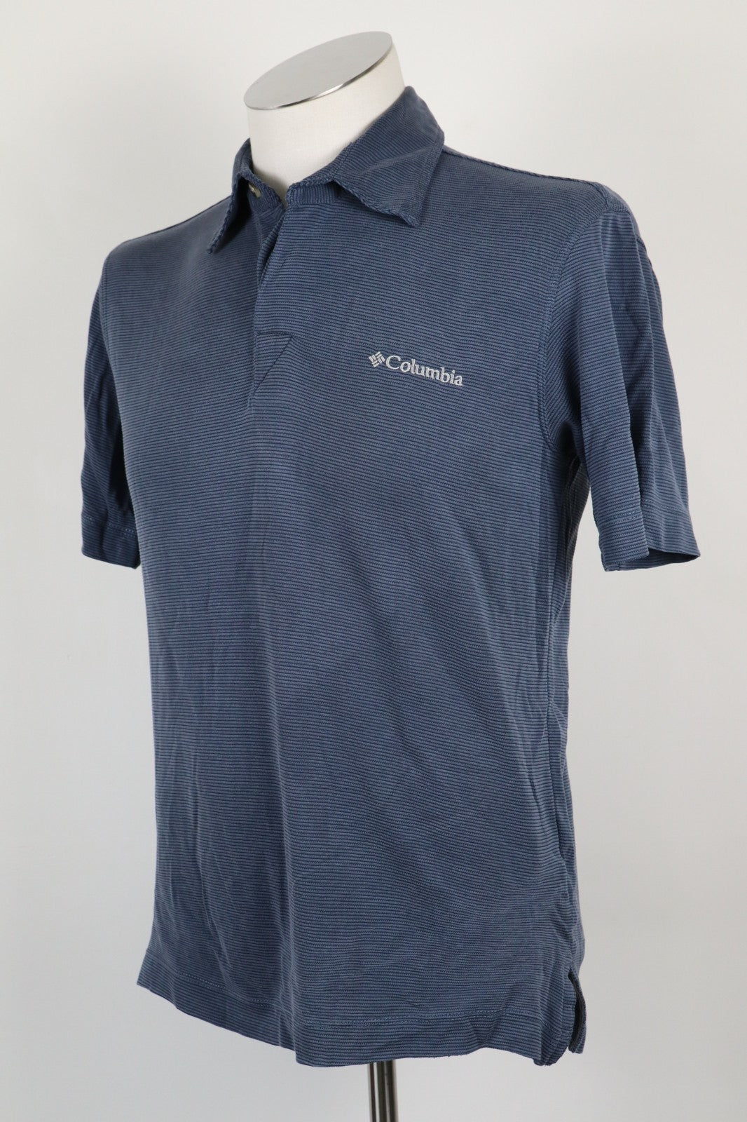 COLUMBIA POLO MAGLIA UOMO TG L MAN T-SHIRT CASUAL VINTAGE LOGO