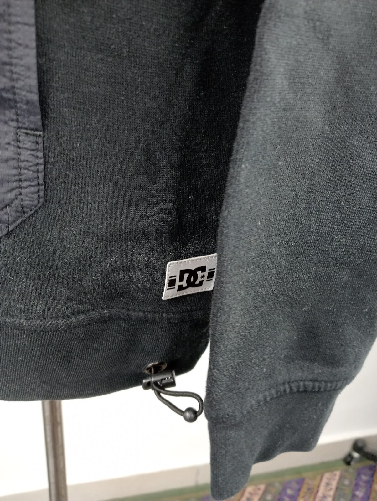 DC SHOES FELPA CAPPUCCIO UOMO Tg S MAN SWEATSHIRT COTONE CASUAL VINTAGE