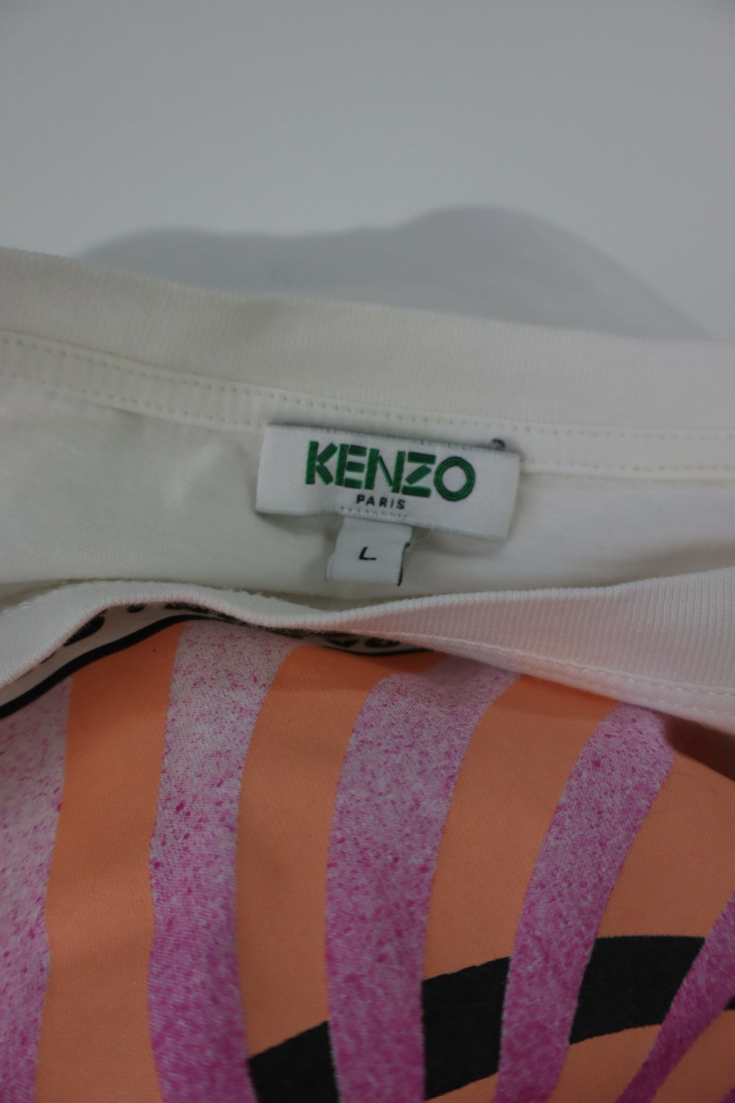 KENZO MAGLIA DONNA TG. L WOMAN CASUAL VINTAGE T-SHIRT TOP COTONE PARADISE OCCHIO