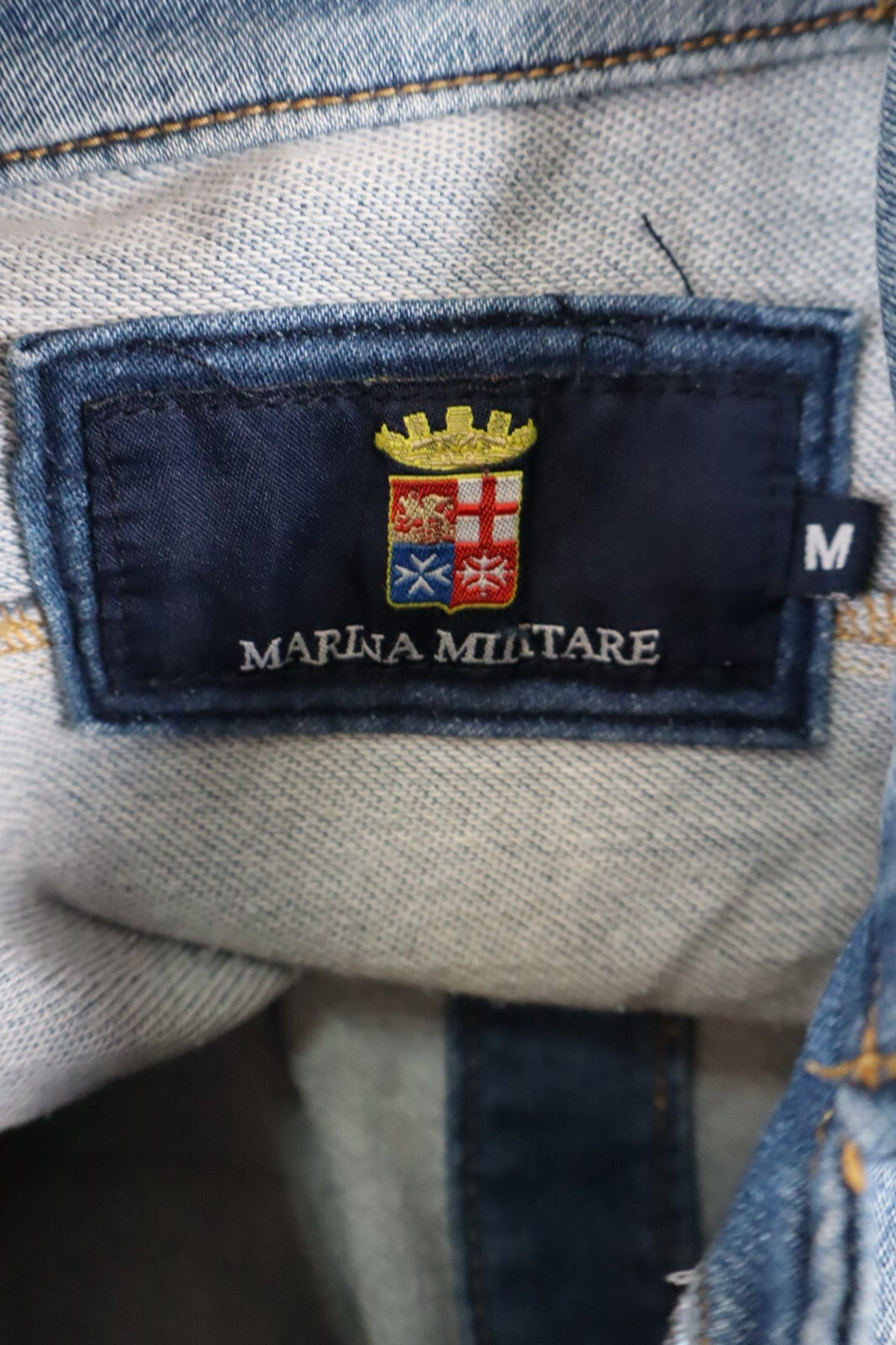 MARINA MILITARE GIUBBINO JEANS DENIM UOMO Tg M MAN CASUAL JACKET COTONE