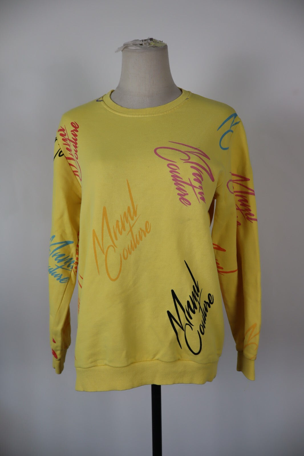 MINIMAL MNML  COUTURE FELPA DONNA Tg L WOMEN CASUAL VINTAGE SPORT SWEATSHIRT