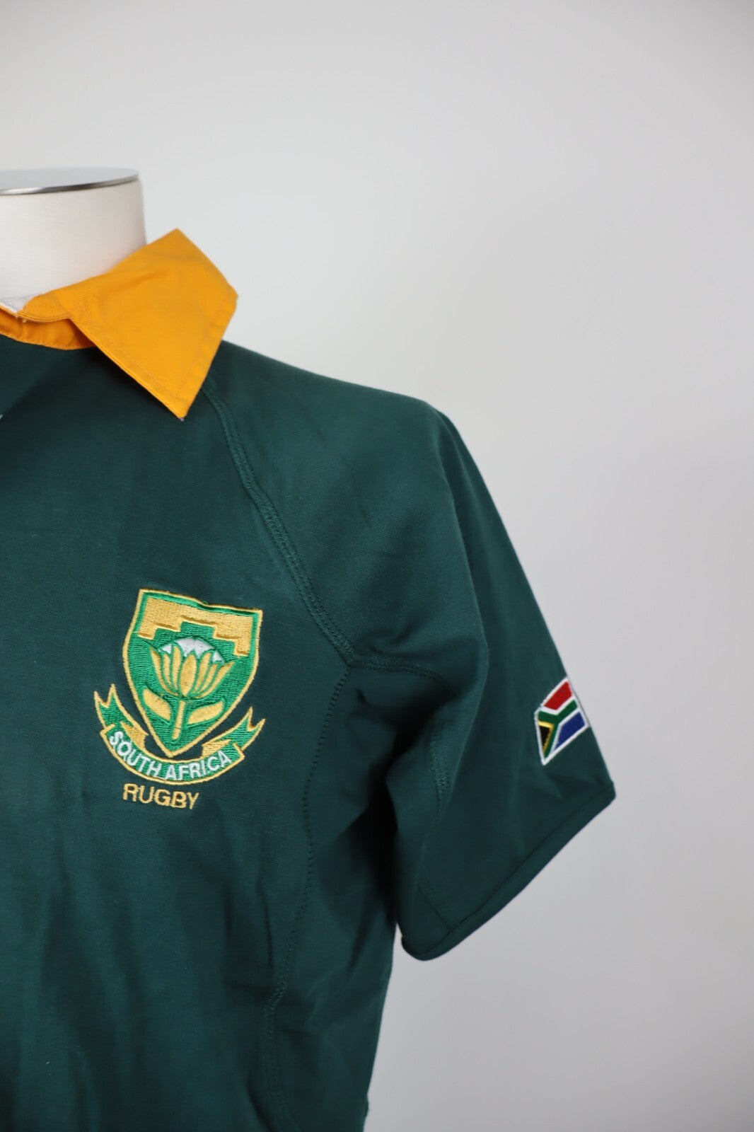 CANTERBURY SUD AFRICA RUGBY POLO MAGLIA UOMO Tg S MAN VINTAGE SPORT JERSEY