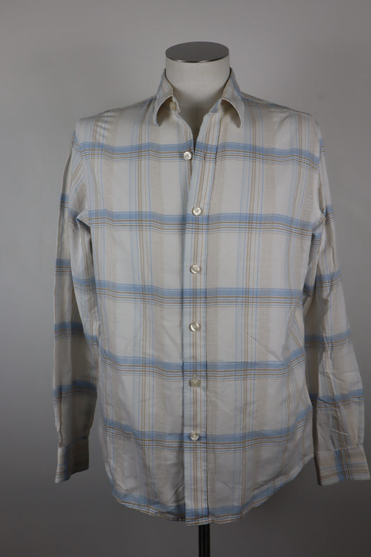 TIMBERLAND CAMICIA UOMO TG M MAN CASUAL VINTAGE SHIRT COTONE COTTON MANICA LUNGA