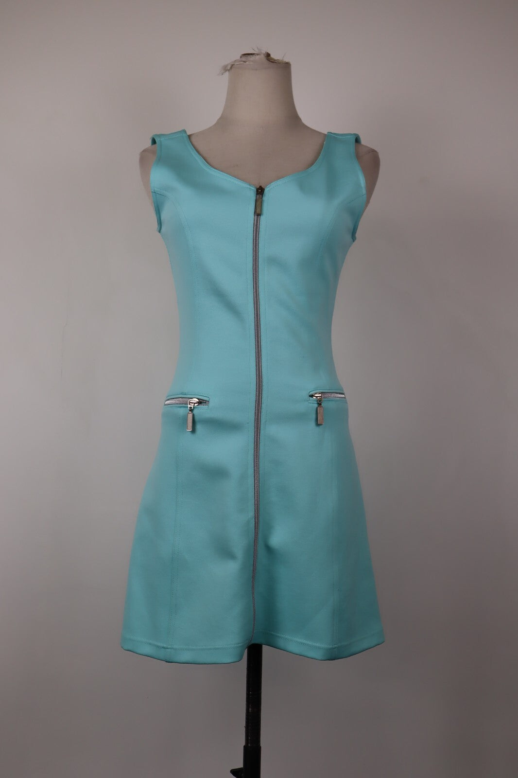 SPORTSTAFF VESTITO DONNA TG.  S WOMAN CASUAL VINTAGE DRESS CERNIERA
