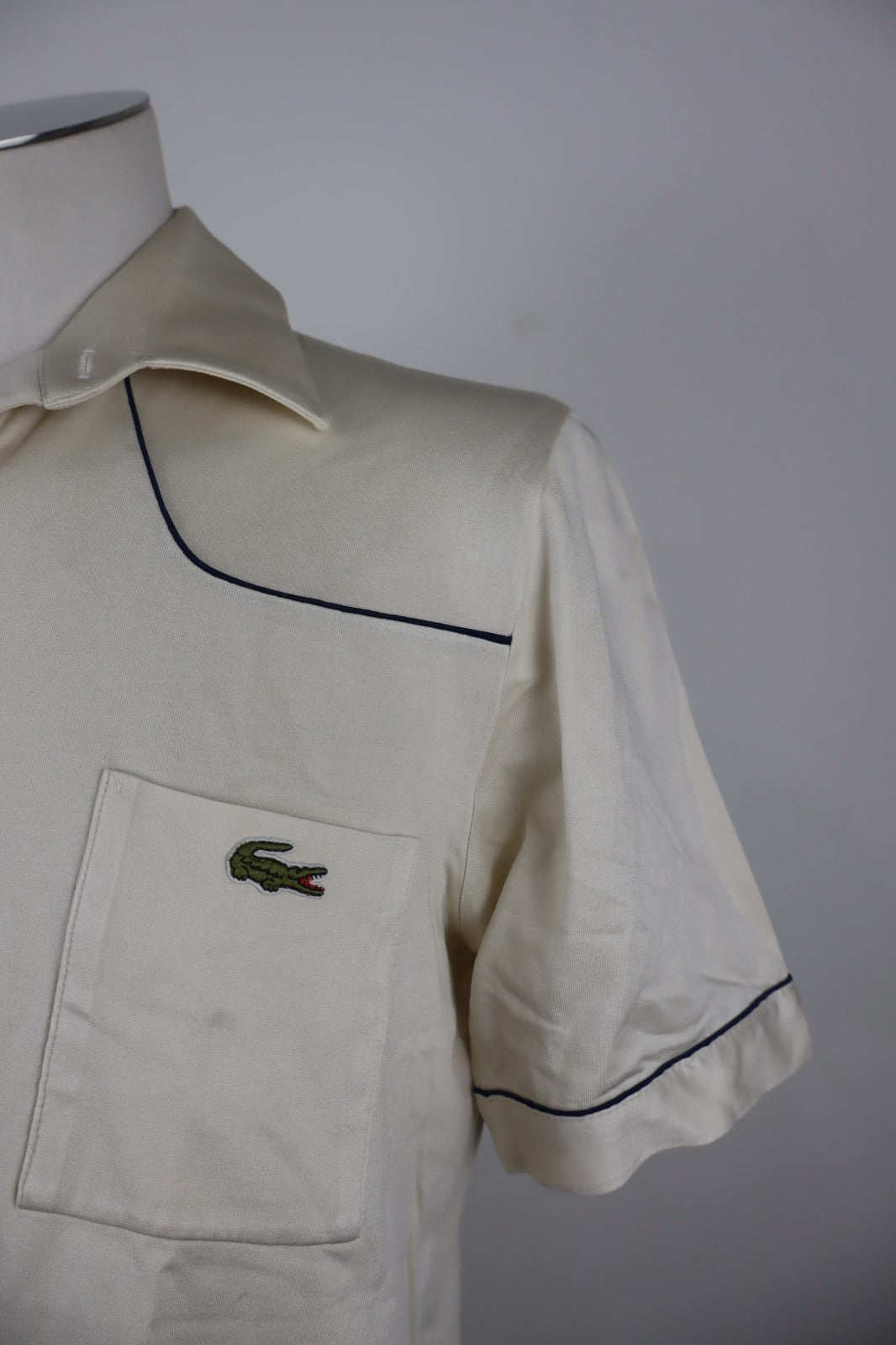 LACOSTE MAGLIA POLO UOMO COTONE TG 4 MAN COTTON T-SHIRT CASUAL VINTAGE LOGO