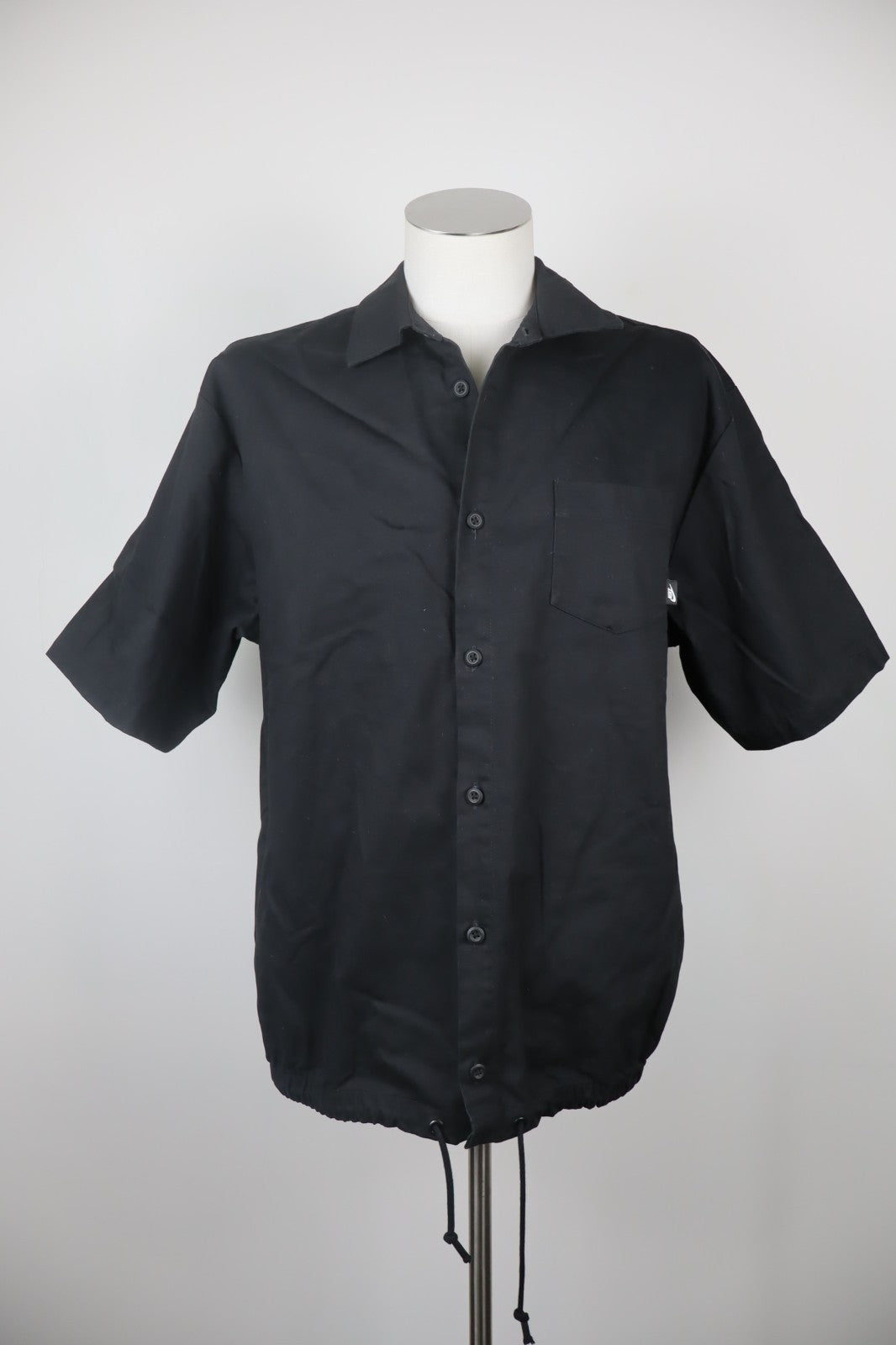 NIKE CAMICIA UOMO COTONE TG. M MAN CASUAL VINTAGE COTTON SHIRT CON LACCIO LOGO