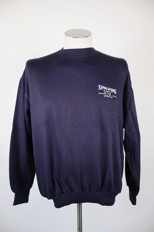 SPALDING FELPA MAGLIA UOMO Tg S MAN SPORT JACKET SWEATSHIRT VINTAGE COTONE