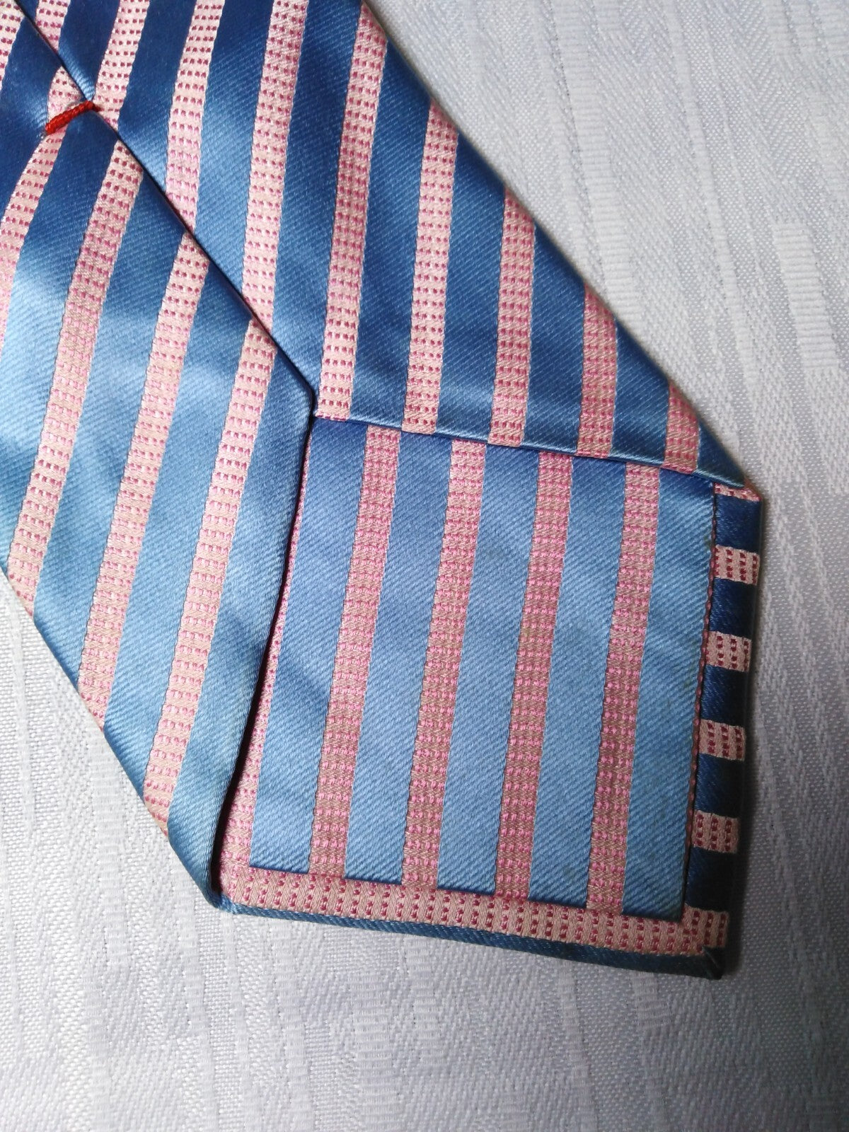 CAPORICCIO 100%  SILK TIE SETA CRAVATTA SELF TIPPED NECKTIE MADE ITALY