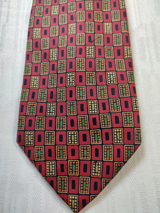 GUY LAROCHE 100% SILK TIE SETA CRAVATTA NECKTIE MADE IN ITALIA CLASSIC