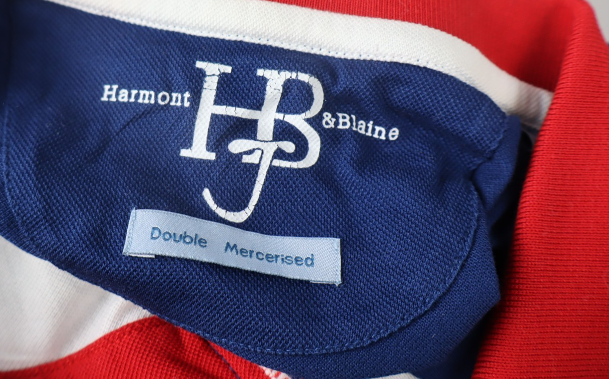 HARMONT & BLAINE POLO MAGLIA UOMO COTONE TG. S MAN COTTON T-SHIRT VINTAGE LOGO