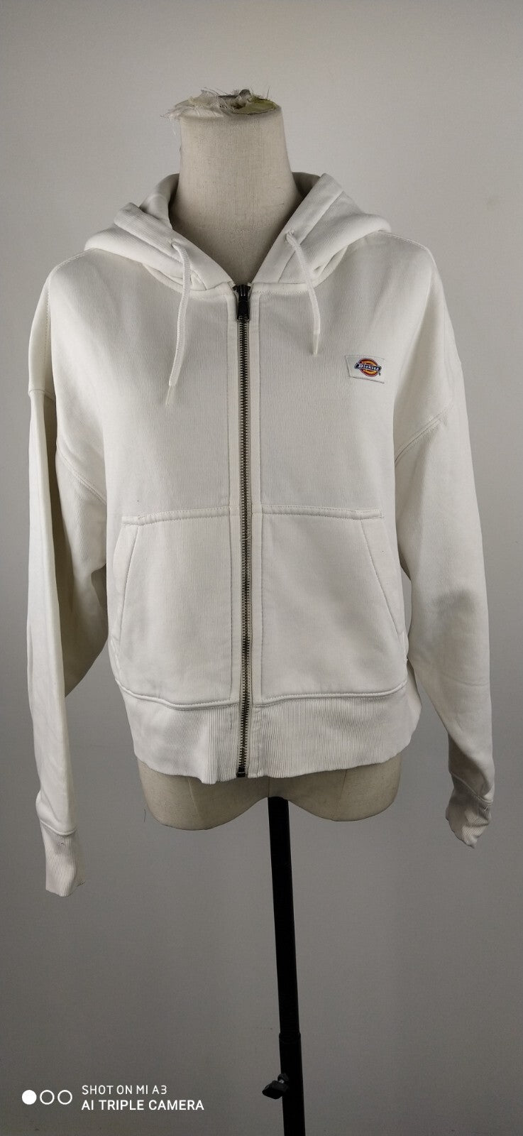 DICKIES FELPA CAPPUCCIO ZIP DONNA Tg XS WOMEN CASUAL VINTAGE SPORT SWEATSHIRT