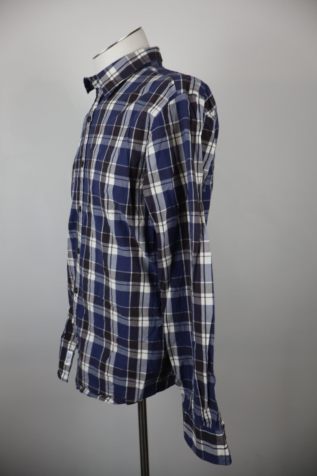TOMMY HILFIGER CAMICIA UOMO COTONE TG. L MAN CASUAL VINTAGE SHIRT MANICA LUNGA