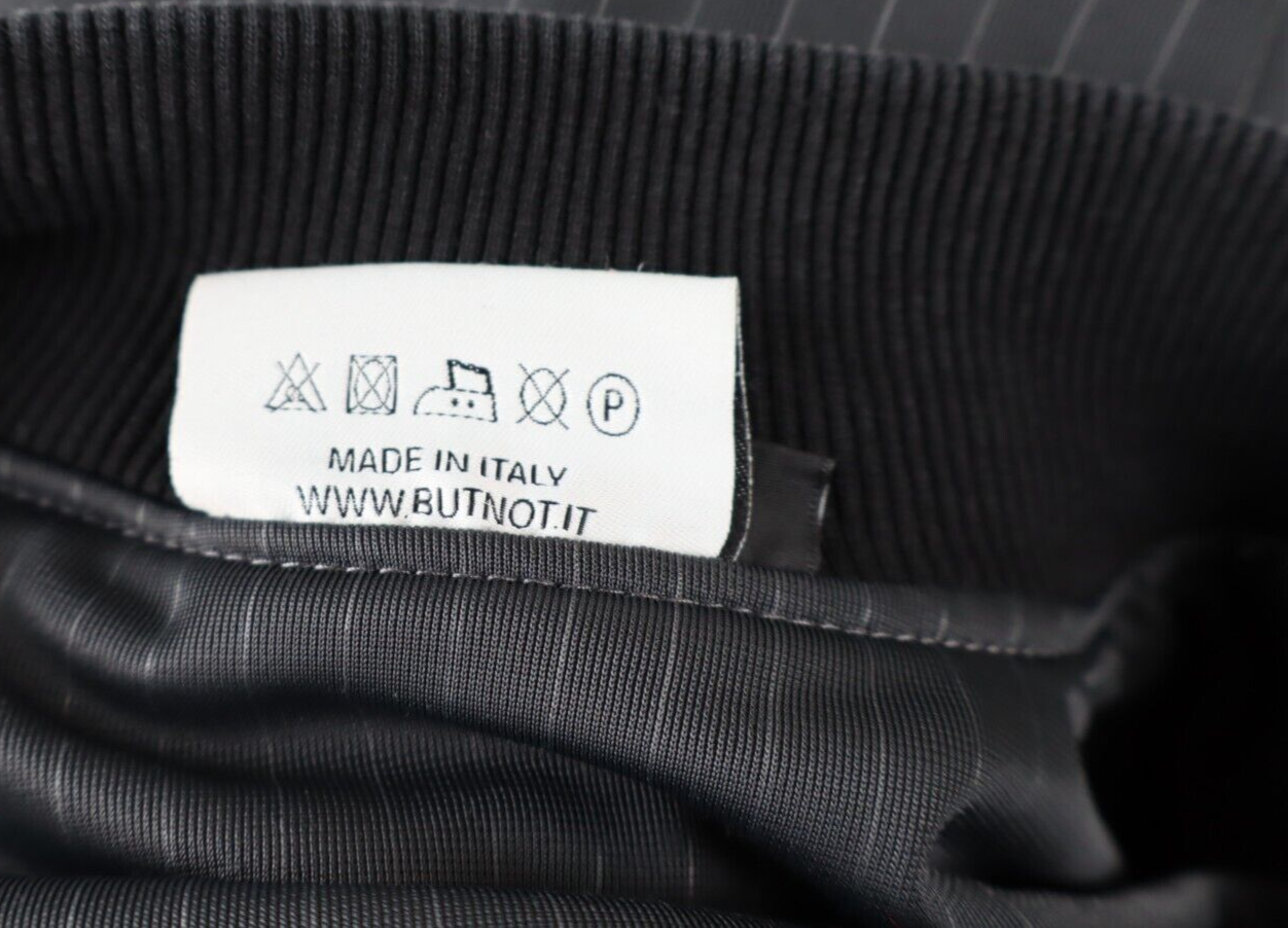 BUT NOT GIACCA FELPA CON ZIP UOMO Tg. S MAN CASUAL SPORT JACKET VINTAGE