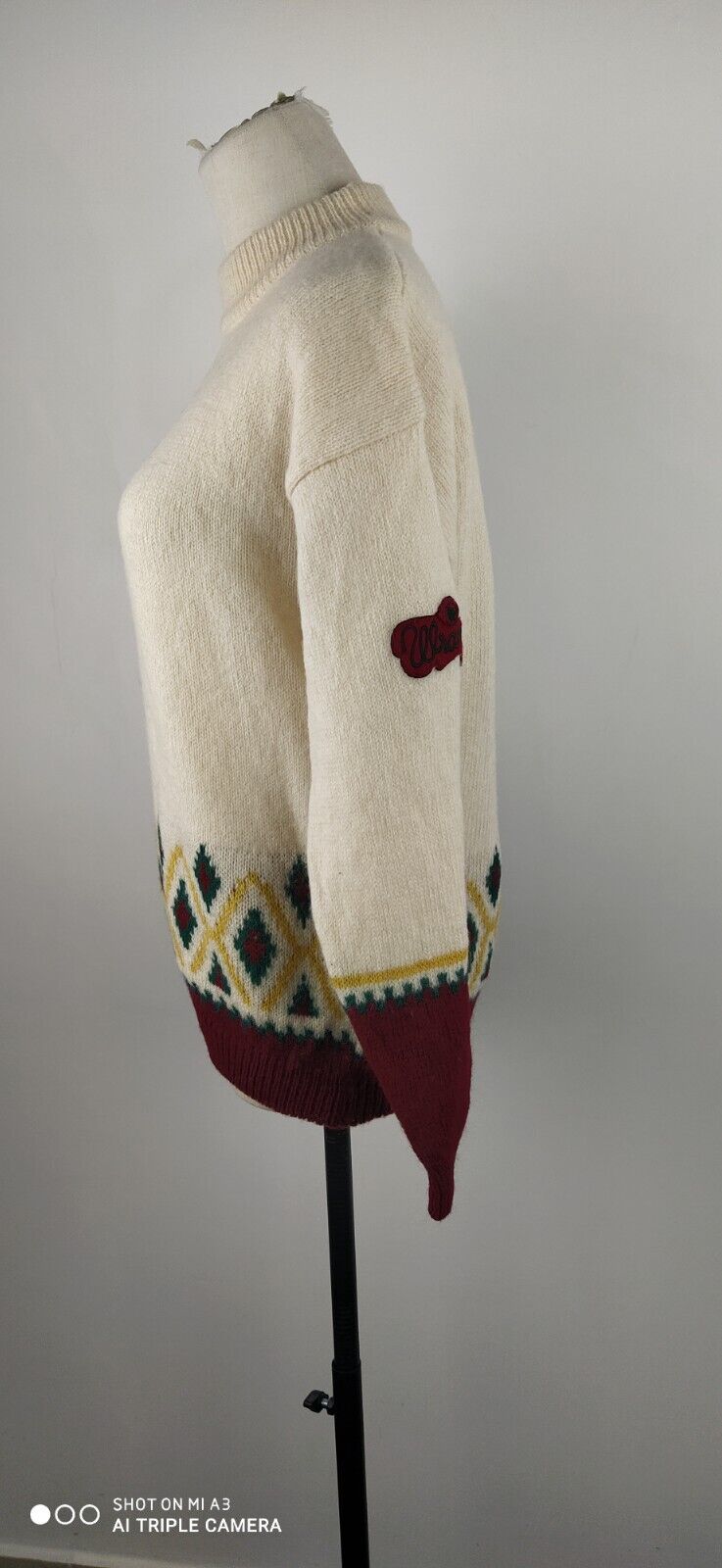 WRANGLER MAGLIONE LANA WOOL DONNA Tg. 2XL WOMAN CASUAL SWEATER VINTAGE