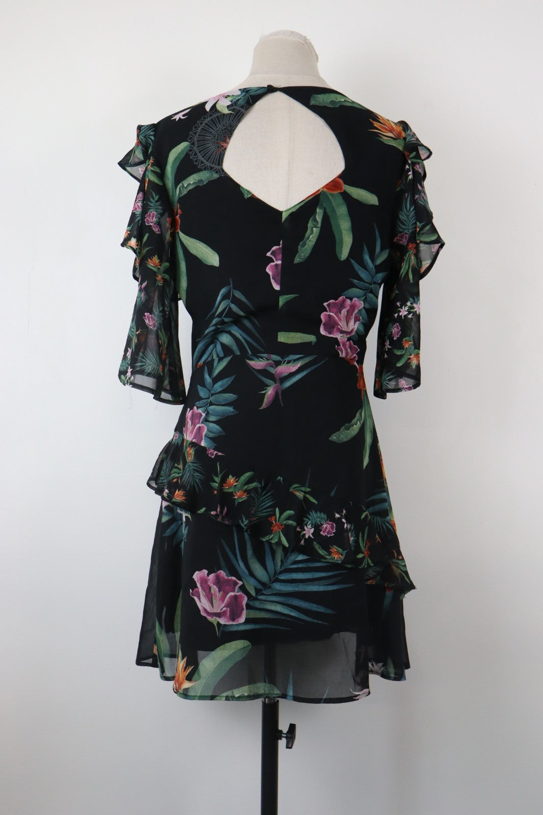DESIGUAL VESTITO DONNA TG. 40 WOMAN CASUAL VINTAGE DRESS ABITO FLORAL