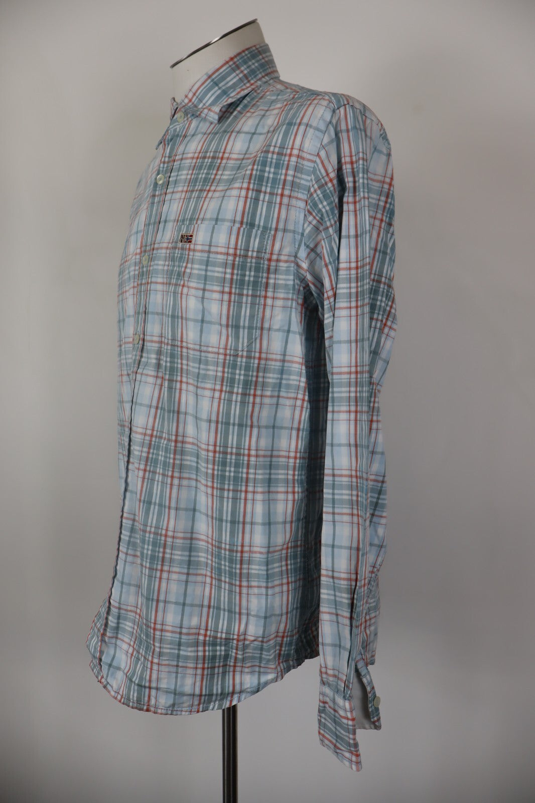 NAPAPIJRI CAMICIA SHIRT UOMO Tg L MAN VINTAGE CASUAL COTONE