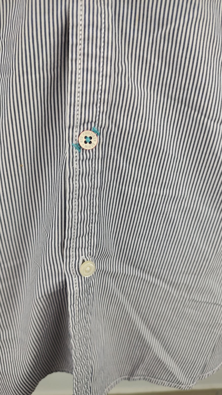 TOMMY HILFIGER CAMICIA UOMO TG. M MAN CASUAL VINTAGE SHIRT COTONE