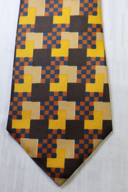 DIOR por STOCK 100% SILK TIE SETA CRAVATTA NECKTIE MADE IN ITALY