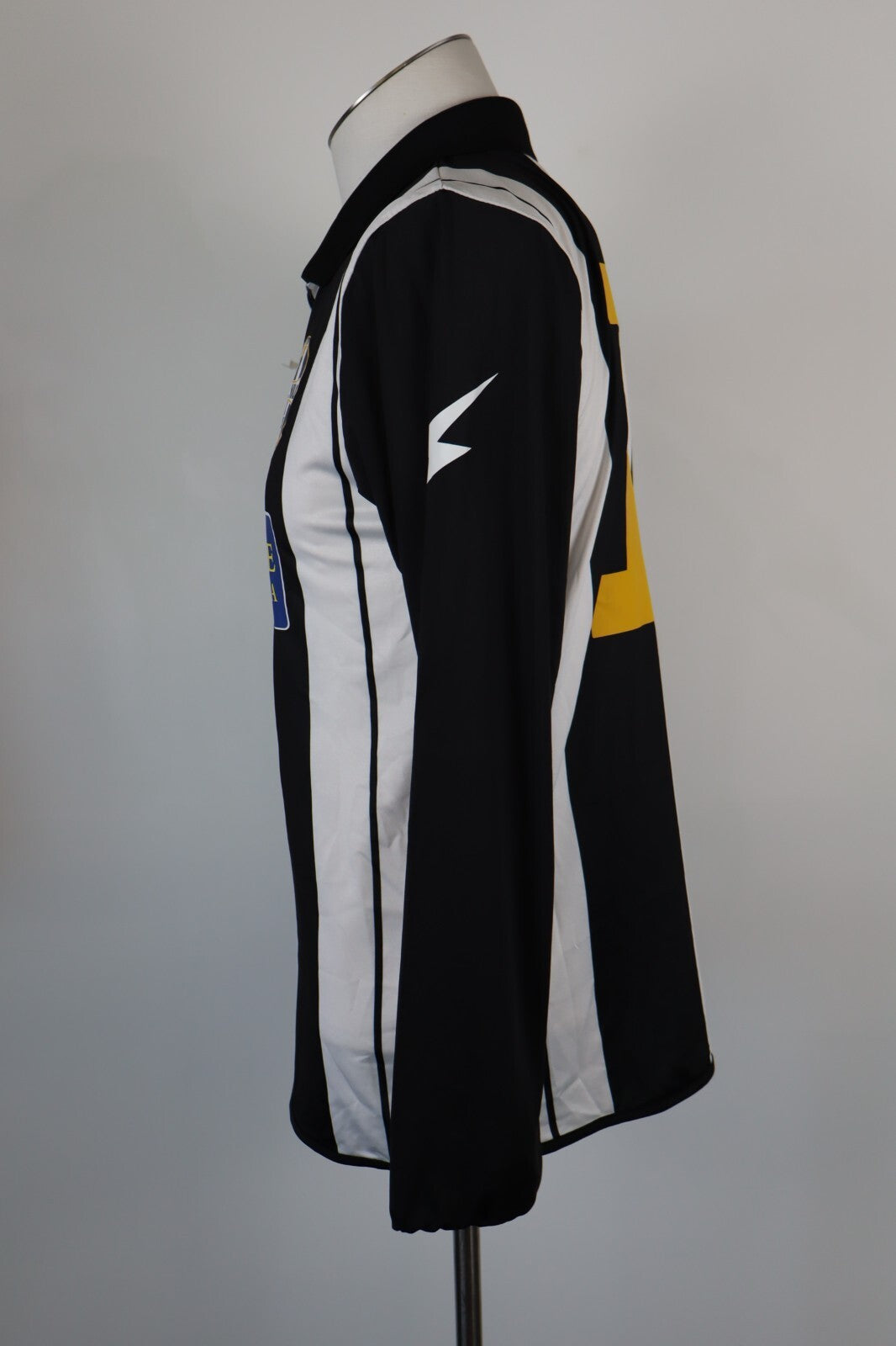 ZEUS SS NOLA N 18 MAGLIA CON ZIP CALCIO TRIKOT UOMO Tg M SOCCER JERSEY VINTAGE