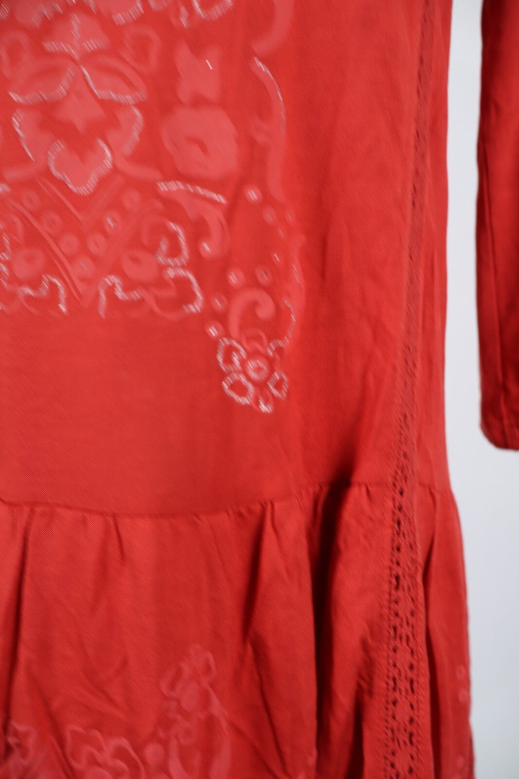 DESIGUAL VESTITO ABITO DONNA TG. L  WOMAN CASUAL VINTAGE DRESS COTONE