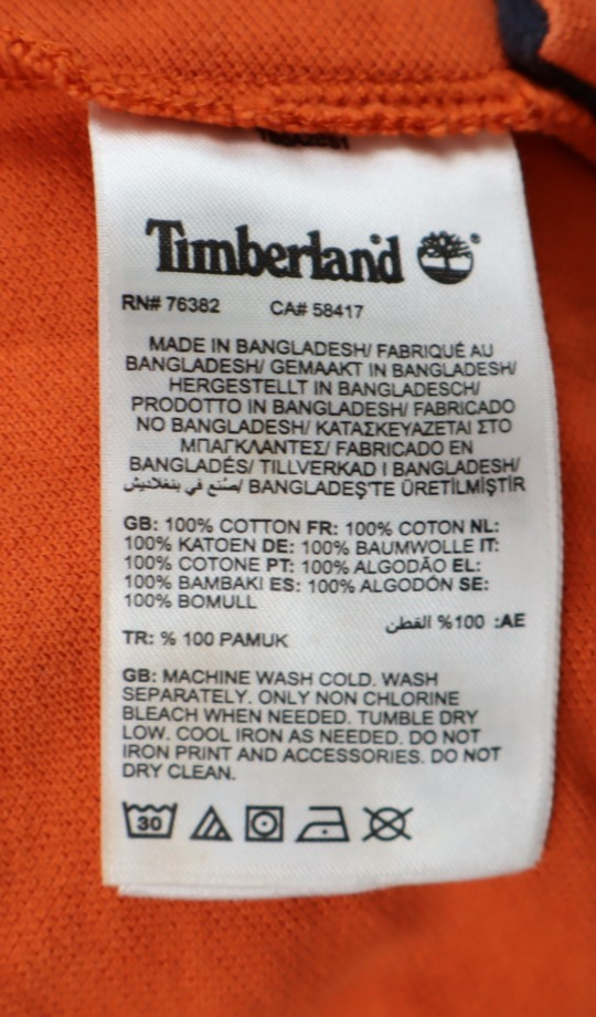 TIMBERLAND MAGLIA POLO UOMO TG. 3XL MAN POLO SHIRT CASUAL VINTAGE COTTON