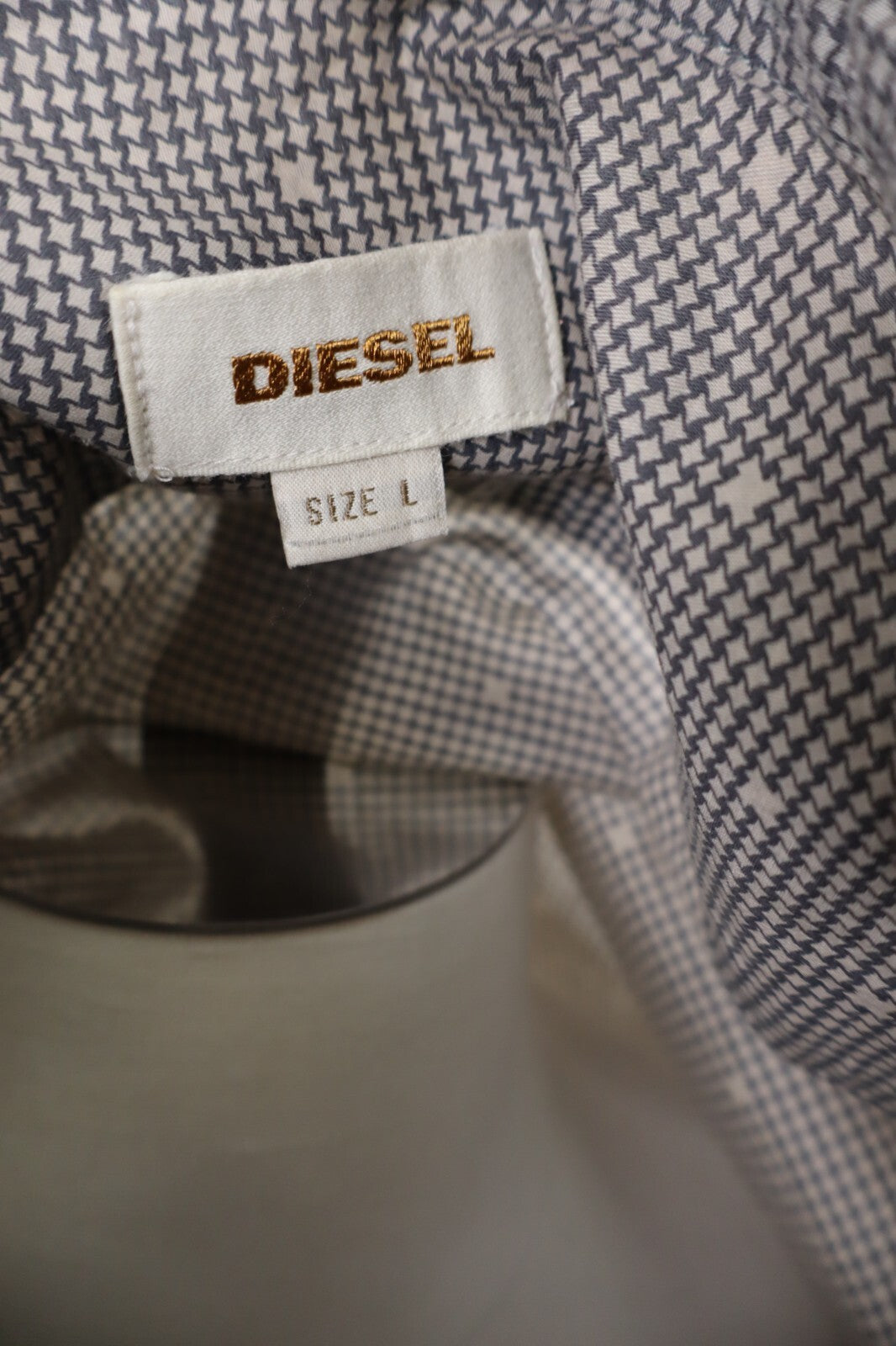 DIESEL CAMICIA UOMO TG. L MAN CASUAL VINTAGE SHIRT COTONE