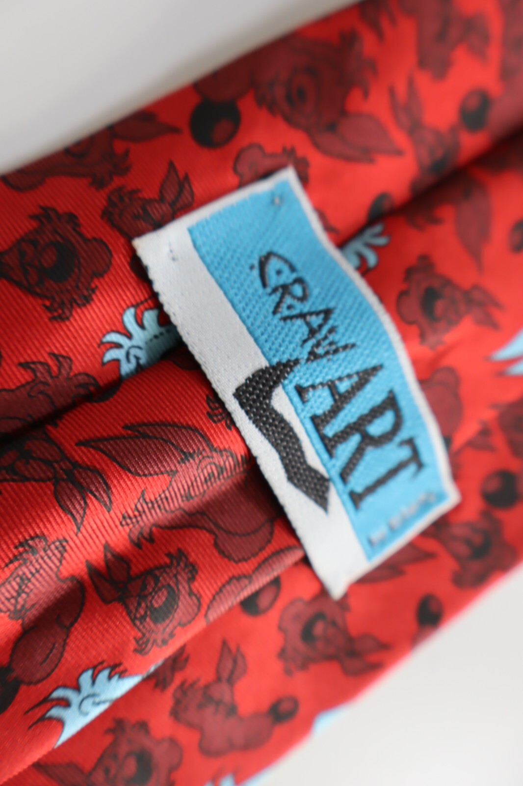 CRAVART LUPO ALBERTO 100% SILK TIE SETA CRAVATTA NECKTIE MADE IN ITALY CLASSIC