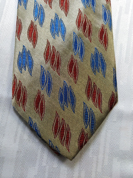 TRUSSARDI 100% SETA SILK TIE CRAVATTA NECKTIE MADE ITALY VINTAGE CLASSIC CON TAG