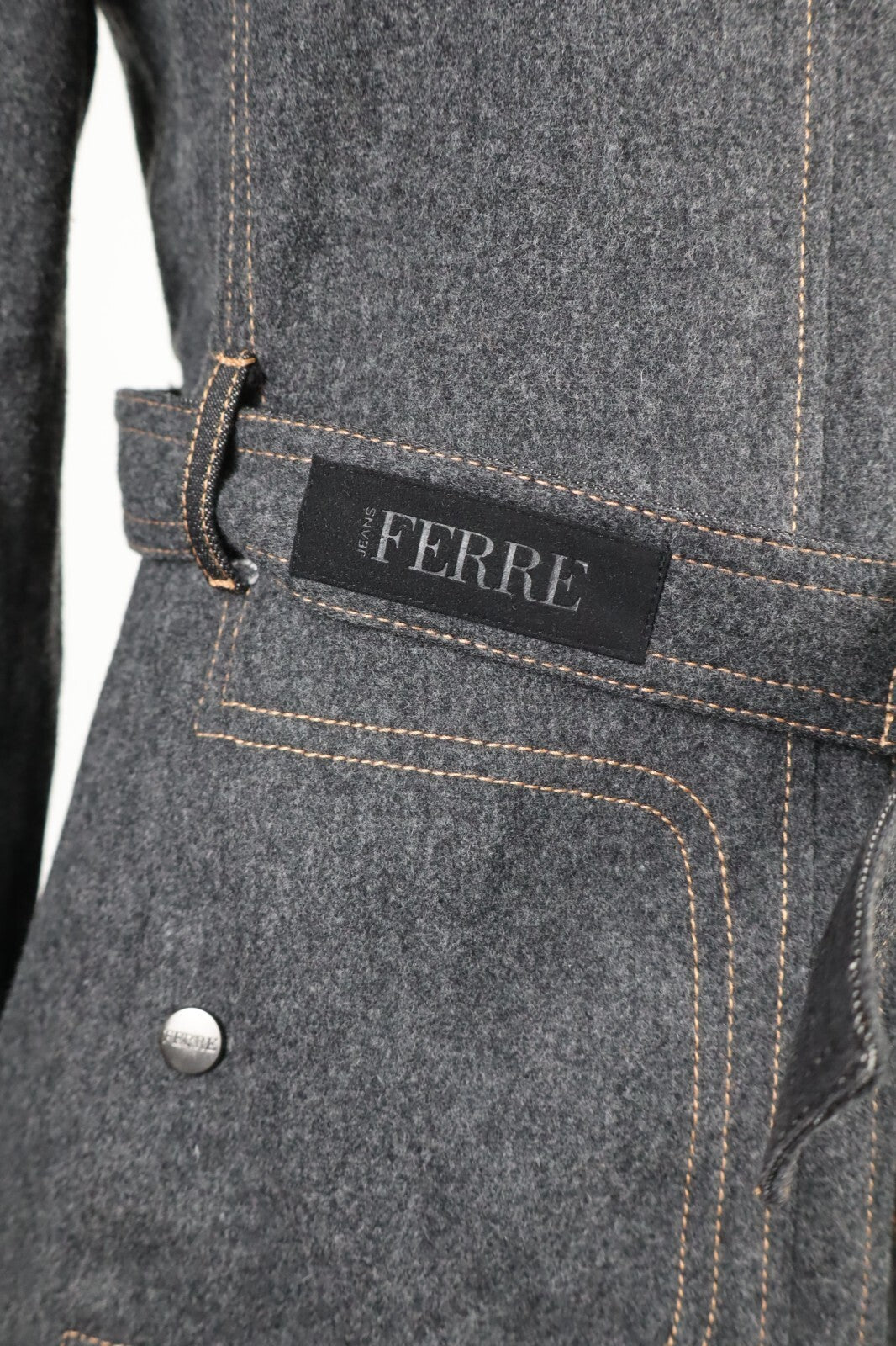 FERRE JEANS CAPPOTTO GIACCA DONNA 28 42 WOMAN WOOL COAT JACKET CASUAL VINTAGE