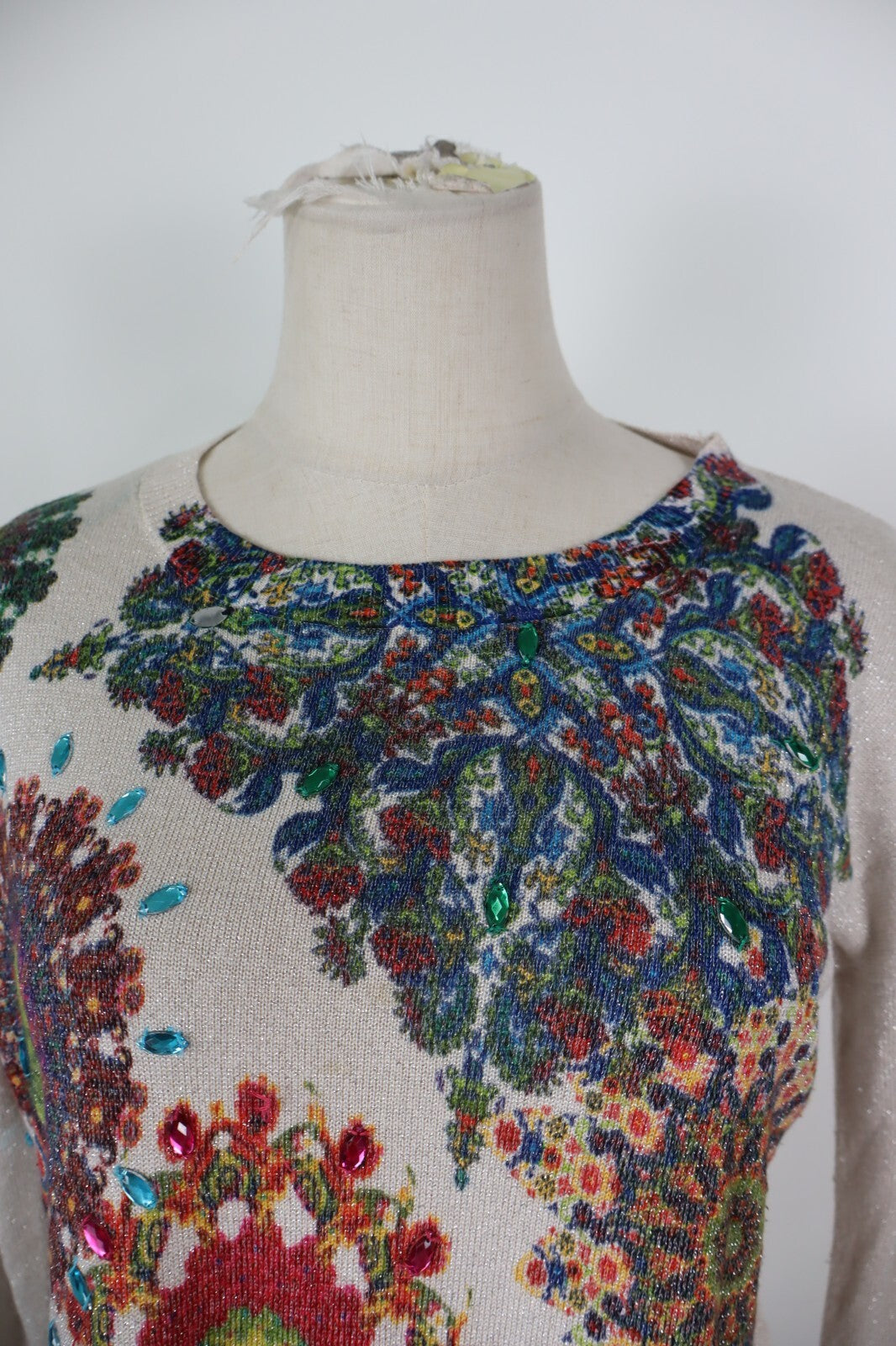DESIGUAL MAGLIONE MAGLIA DONNA TG S WOMAN SWEATER VINTAGE CASUAL FANTASIA