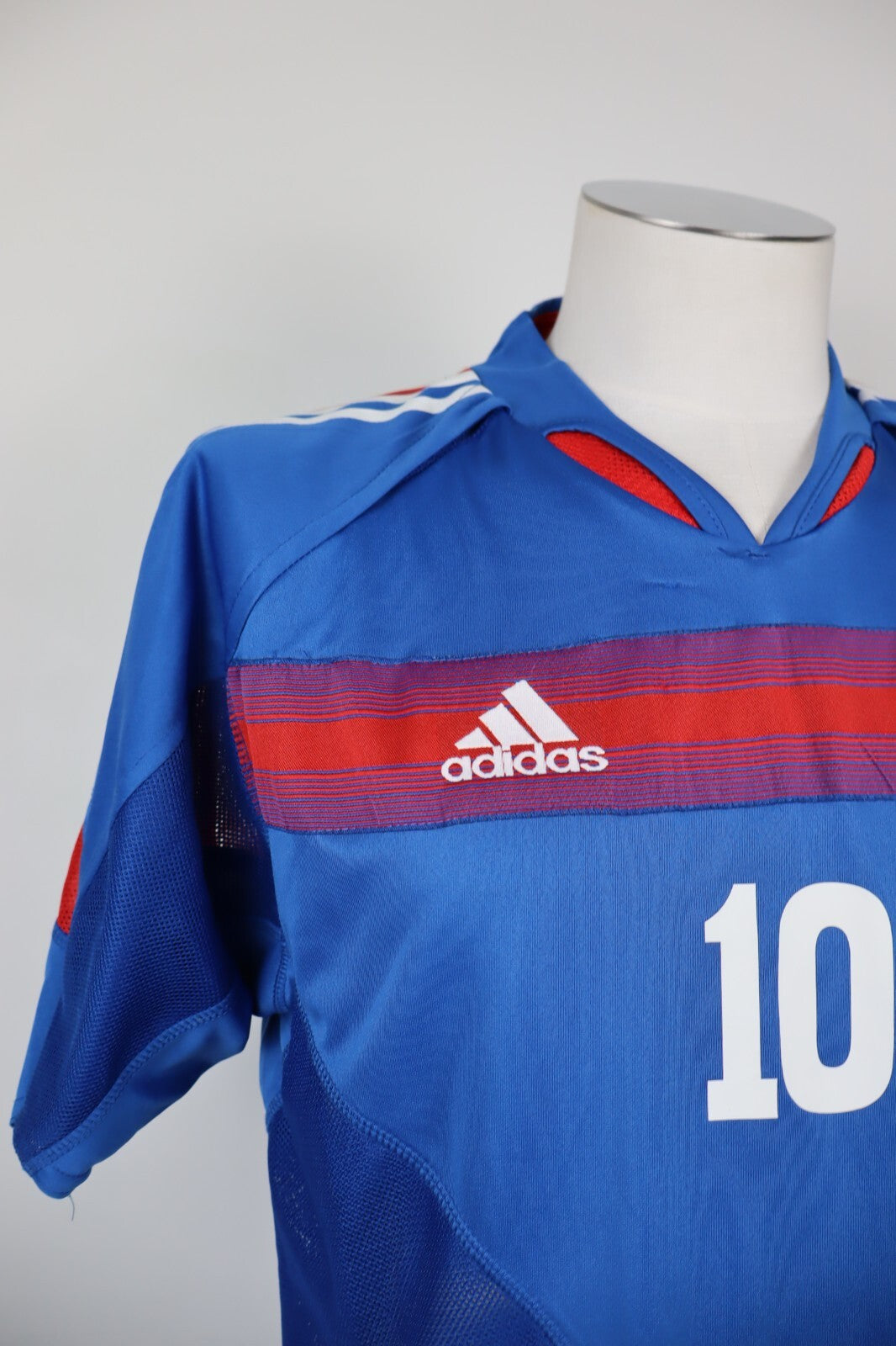 ADIDAS FRANCIA N 10 ZIDANE MAGLIA CALCIO UOMO Tg 0 SOCCER JERSEY TRIKOT 03/04