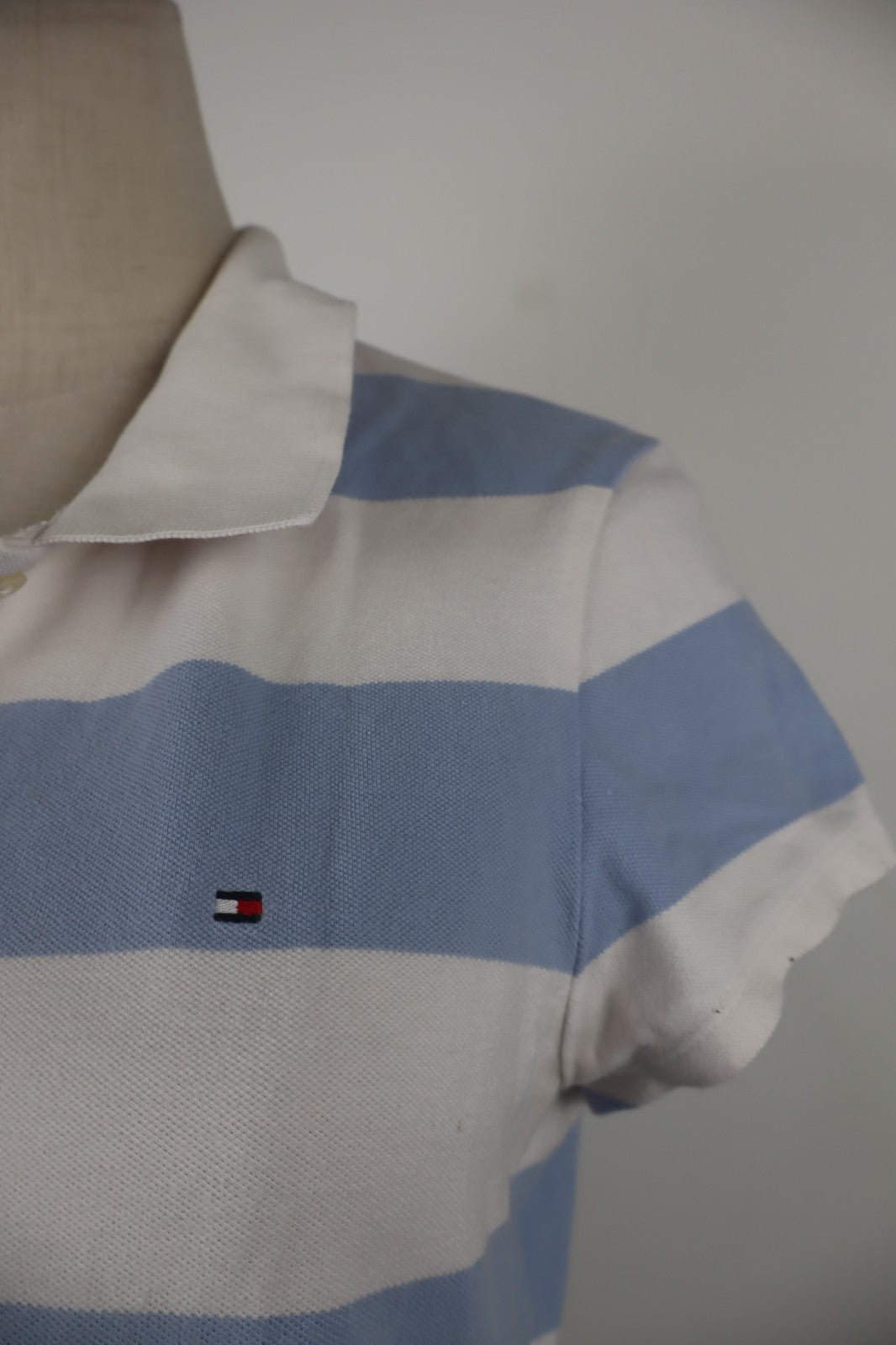 TOMMY HILFIGER POLO MAGLIA DONNA COTONE TG. S WOMAN SHIRT CASUAL VINTAGE