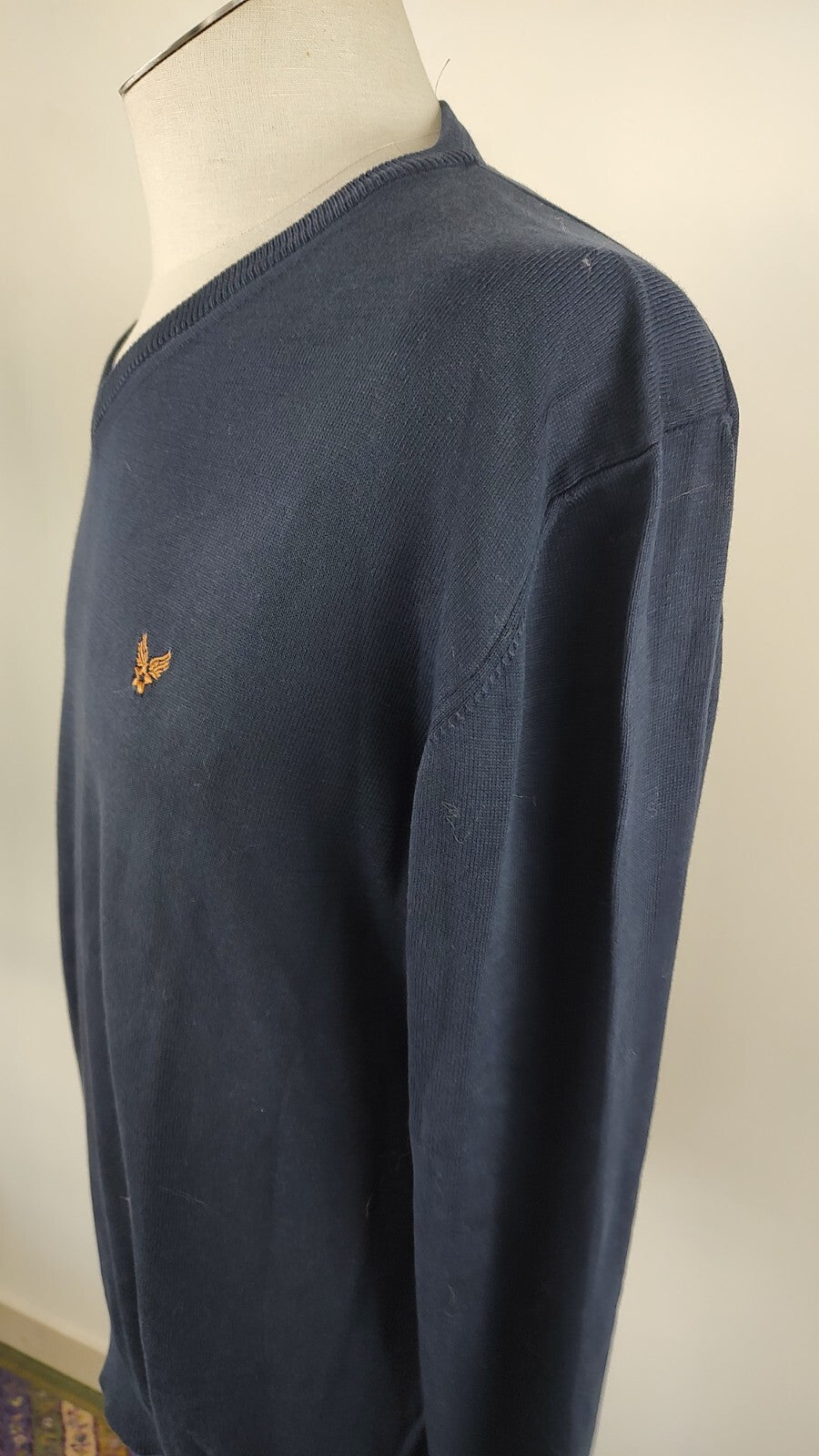 AVIREX MAGLIONE COTONE VINTAGE UOMO Tg. 2XL MAN SWEATER CASUAL