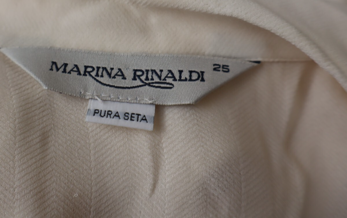 MARINA RINALDI CAMICIA DONNA TG. 25 WOMAN SHIRT CASUAL VINTAGE SETA SILK SOIE