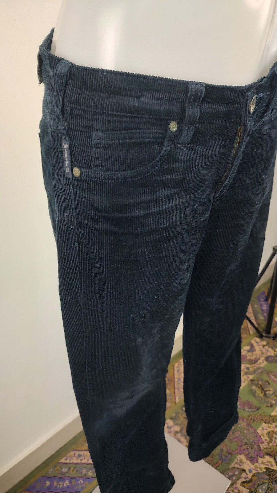 ARMANI JEANS PANTALONE CASUAL DONNA W28 WOMAN VINTAGE PANTS VELLUTO