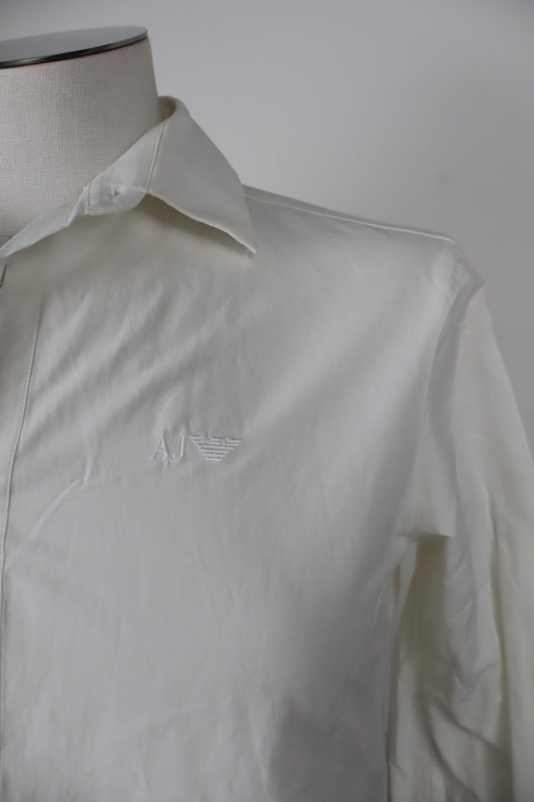 ARMANI JEANS CAMICIA UOMO COTONE TG. S SLIM MAN CASUAL VINTAGE COTTON SHIRT