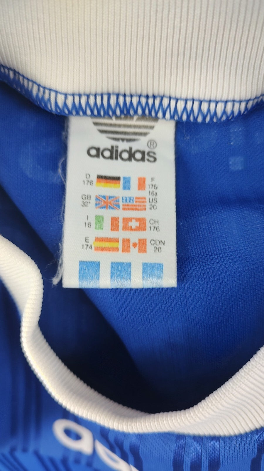 ADIDAS KOHLER N. 5 MAGLIA CALCIO UOMO Tg 16 SOCCER MAN JERSEY MADE IN UK
