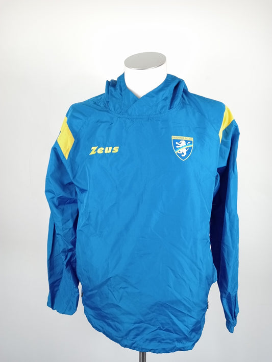 ZEUS FROSINONE FELPA KWAY IMPERMEABILE CALCIO UOMO XS MAN VINTAGE SPORT SOCCER