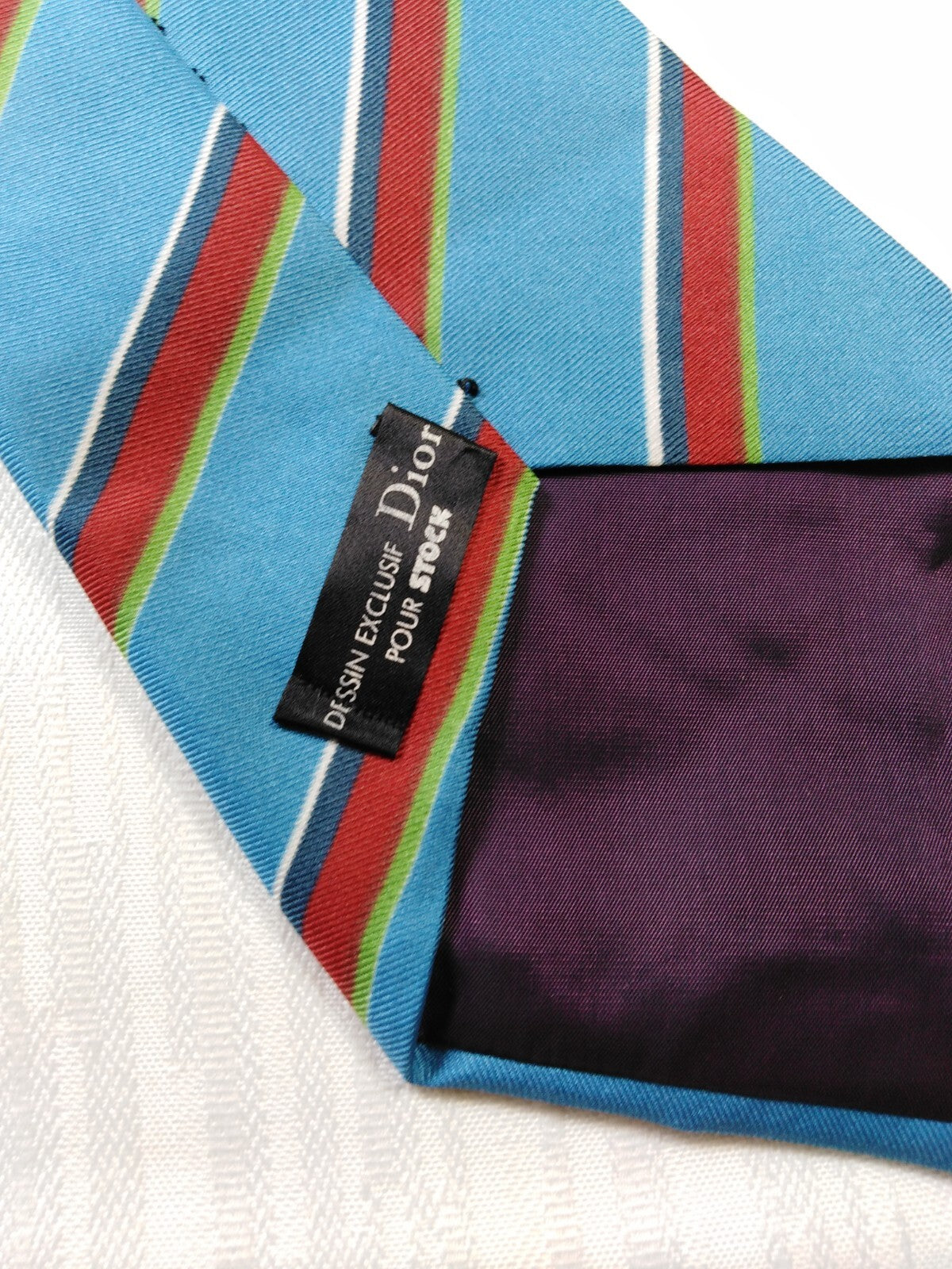 CHRISTIAN DIOR 100% SILK TIE SETA CRAVATTA NECKTIE MADE IN ITALY CLASSIC
