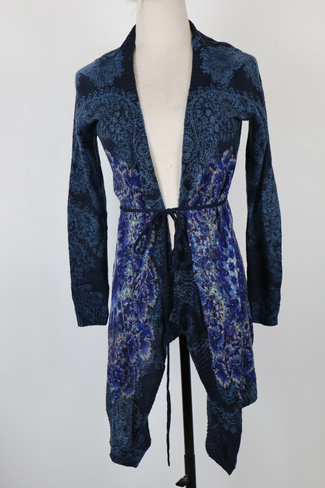 DESIGUAL MAGLIONE CARDIGAN DONNA TG S WOMAN SWEATER VINTAGE CASUAL LANA WOOL