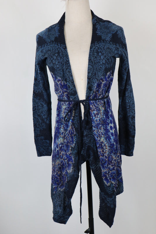 DESIGUAL MAGLIONE CARDIGAN DONNA TG S WOMAN SWEATER VINTAGE CASUAL LANA WOOL