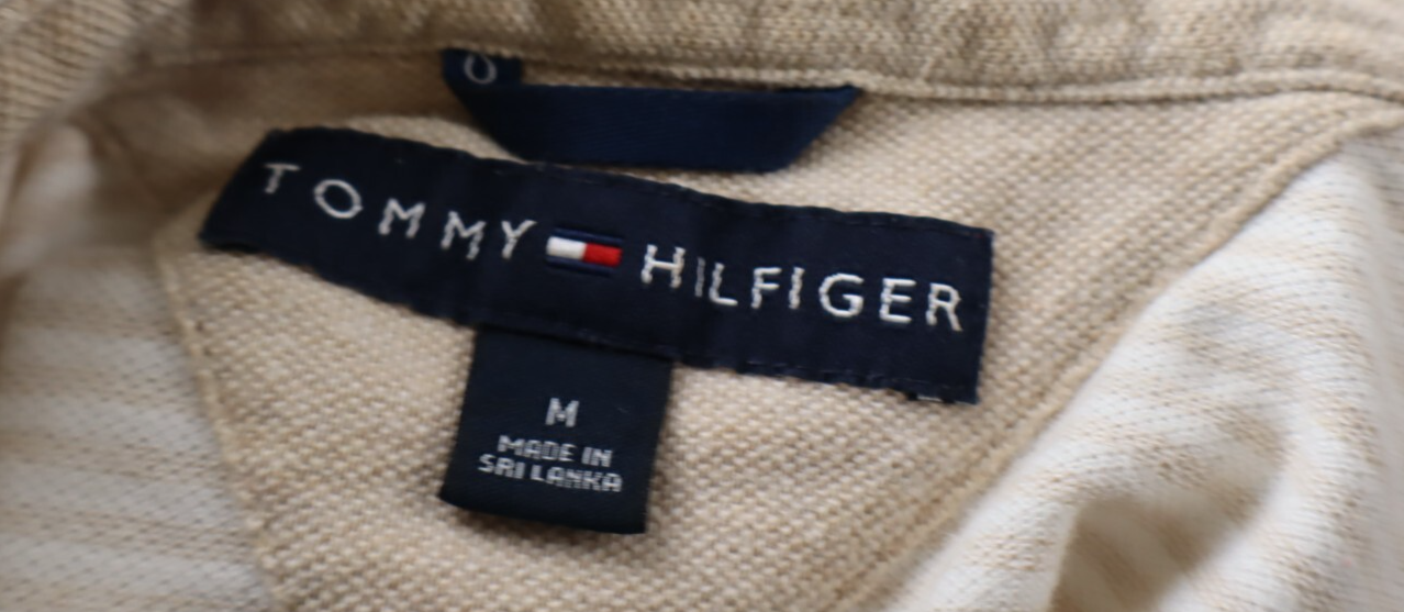 TOMMY HILFIGER POLO MAGLIA UOMO COTONE TG. M MAN COTTON T-SHIRT VINTAGE CASUAL