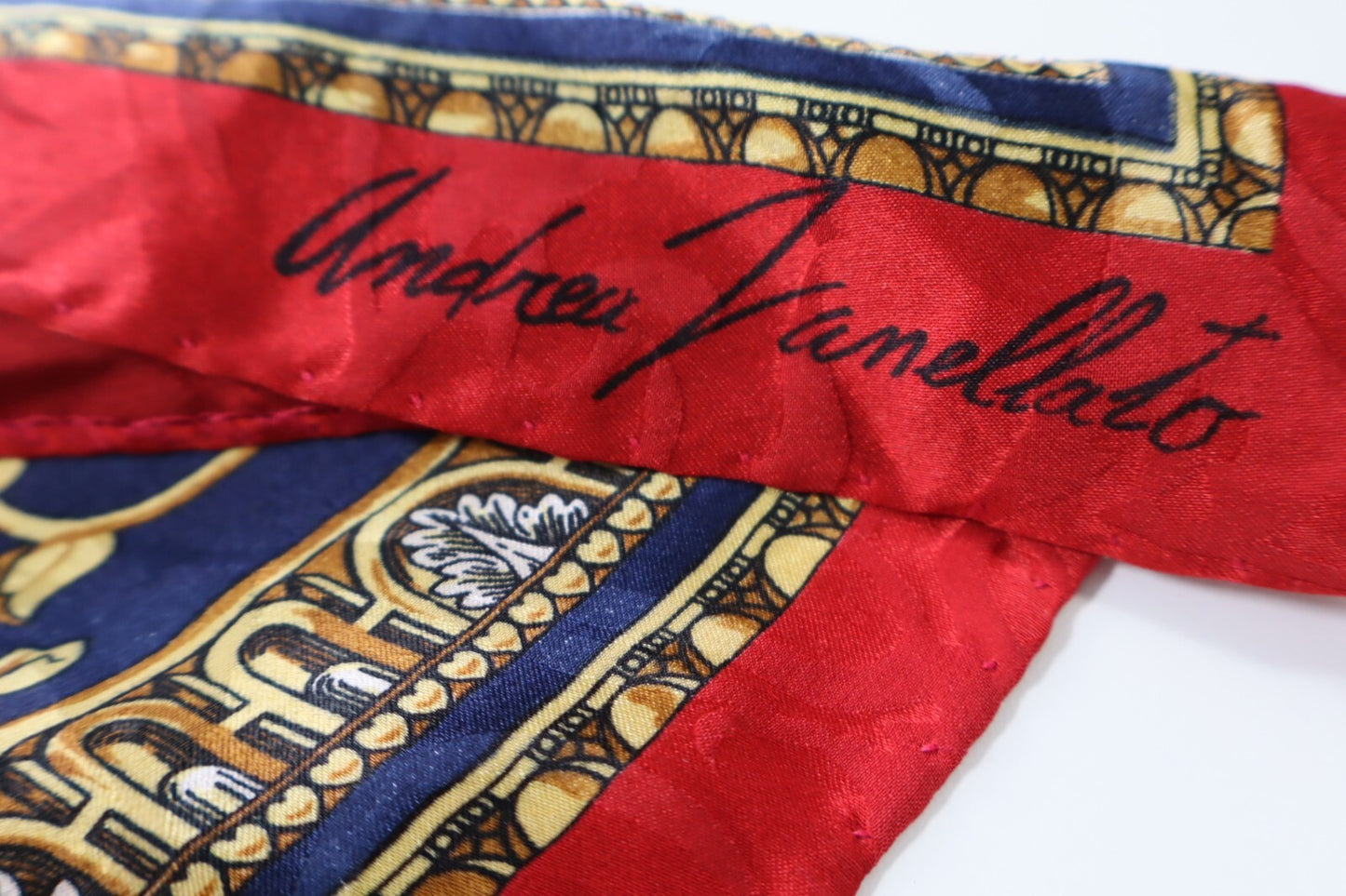 ANDREA ZANELLATO FOULARD 100% SILK SETA SCARVES SCARF SQUARE MADE ITALY