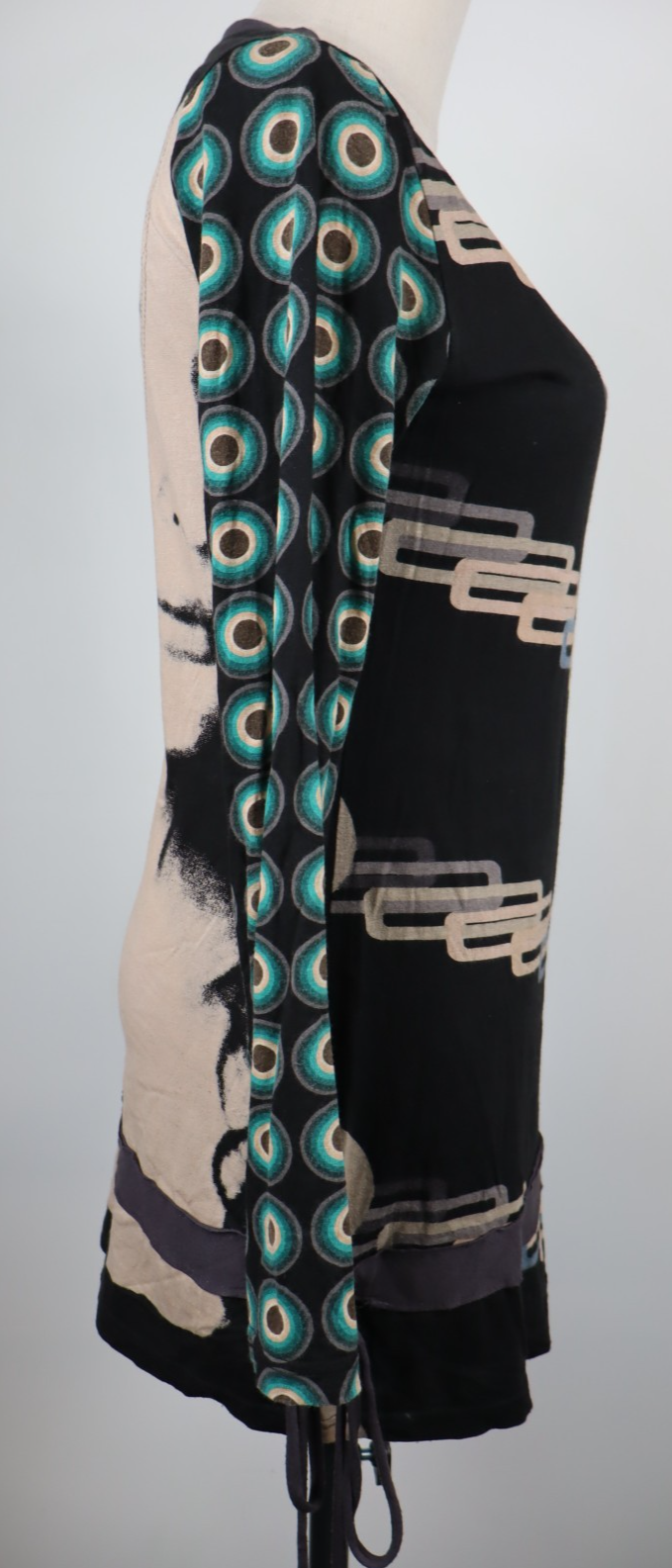 DESIGUAL VESTITO DONNA TG. 42 WOMAN CASUAL VINTAGE DRESS ABITO